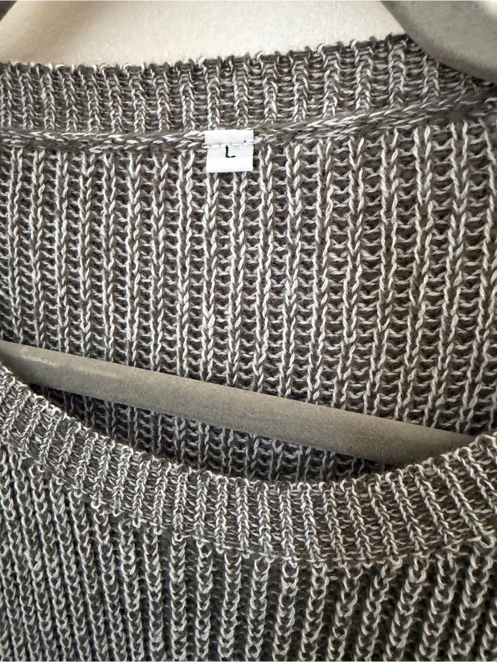 Gray Heart Elbow-Patch Knit Sweater - Women's - Picture 5 of 5